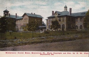 Postcard Montgomery County Home Royersford PA