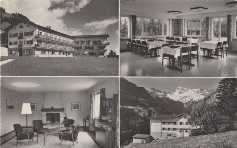 Adelboden Spittler Haus Switzerland Real Photo Postcard