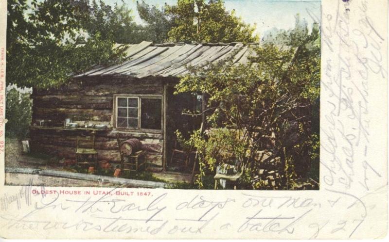 Oldest House in Utah UT ~ Built in 1847 Vintage Postcard