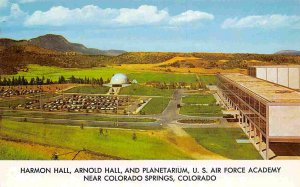 US Air Force Academy Harmon Arnold Halls Planetarium Colorado Springs postcard