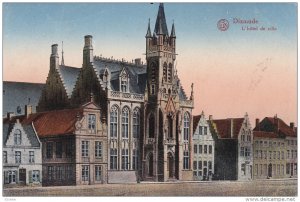 DIXMUDE, West Flanders, Belgium, 1900-1910's; L'Hotel De Ville