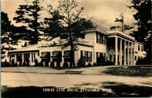 Towne Lyne House Lynneville Massachusetts MA UNP Unused Linen Postcard E1