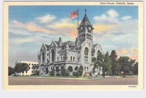 PPC POSTCARD TEXAS VICTORIA COURT HOUSE EXTERIOR VIEW 