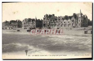 Old Postcard La Baule Loire Inf The Range sandstone time