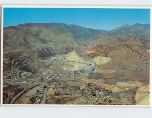 Postcard Phelps Dodge's Lavender Open Pit Copper Mining Operation Arizona USA