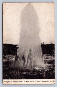 J86/ Roswell New Mexico Postcard c10 Largest artesian Well Pecos Valley 313