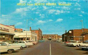 North Platte Nebraska 1960s Buffalo Bill Autos Dunlap Dexter Postcard 21-6523