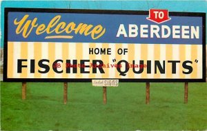 SD, Aberdeen, South Dakota, Fischer Quints Billboard, Curteich