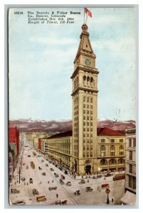 Vintage 1920 Postcard The Daniels & Fisher Stores Downtown Denver Colorado