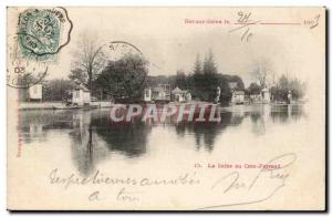 Bar sur Seine - Croc Ferrand - The Seine in 1903 Old Postcard