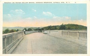 Catskills New York Traver Hollow Bridge Ashokan Reservoir WB Postcard Unused