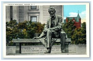 Newark New Jersey NJ, Lincoln Monument Post Memorial Unposted Vintage Postcard 