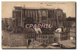 St Quentin - the Basilica - Old Postcard