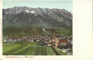 austria, INNSBRUCK, Panorama mit Wilten (1899) Postcard