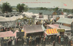 Danbury CT A Warm Spot at Busy Fair Grounds Postcard