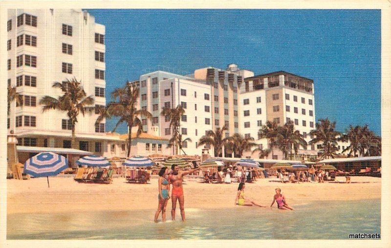 MIAMI BEACH, FL Fairfax Hotel and Apartments Postcard