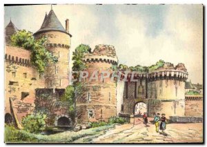 Modern Postcard Fougeres Chateau Porte Notre Notre Dame