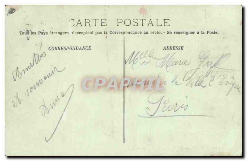 Old Postcard The Seas Beach and La Digue