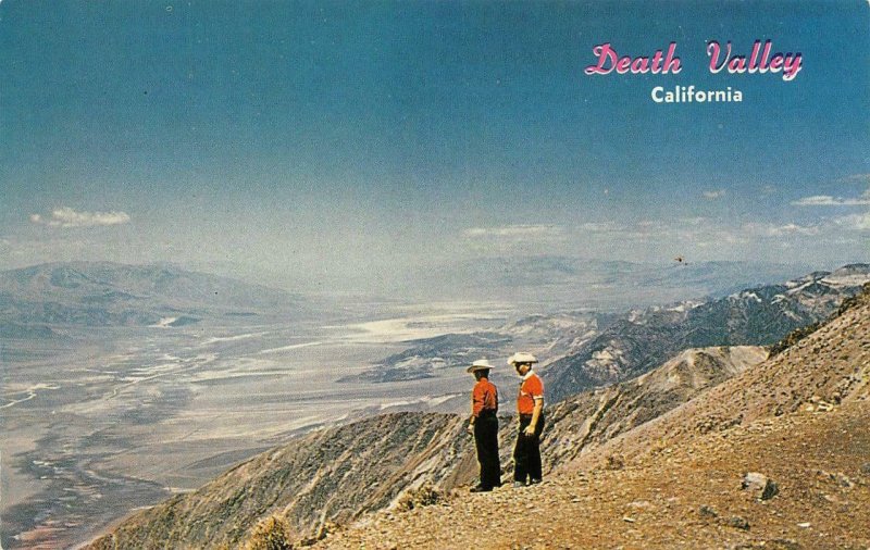 Dante's View DEATH VALLEY California Cowboys c1950s Vintage Postcard