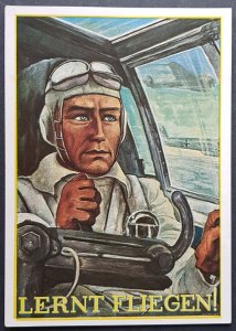 GERMANY THIRD 3rd REICH ORIGINAL CARD WEHRMACHT LUFTWAFFE - LEARNING TO FLY RARE