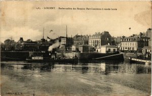 CPA LORIENT - Embarcadere des Bateaux PORT-LOUISiens a marée haute (431018)