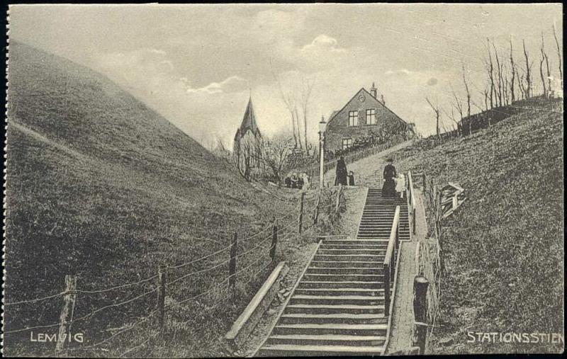 denmark, LEMVIG, Stationsstien (1910s)