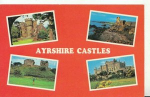 Scotland Postcard - Views of Ayrshire Castles - Ref TZ7444