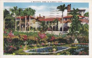 A Beautiful Home In Florida 1938