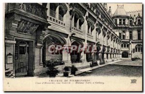 Old Postcard Chateau Pierrefonds Court & # 39Honneur A Gallery