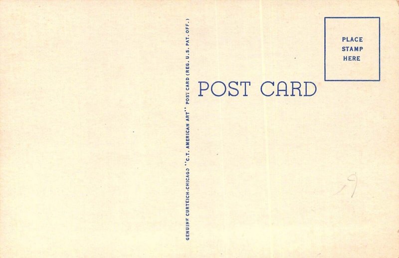 c.'40,  Hillcrest Sanitarium, Quincy, IL, Curteich Publ, Old Post Card