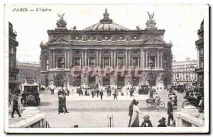 Paris - 9 - L & # 39Opera - automotive - mercedes - bike - Old Postcard