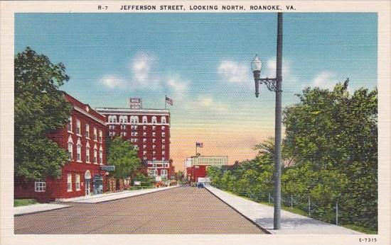 Virginia Roanoke Jefferson Street Looking North