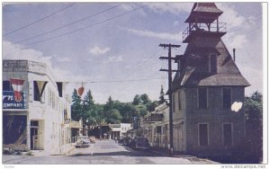 LOWER AUBURN, California;Lincoln Way, Fire House, Classic Cars, 40-60s