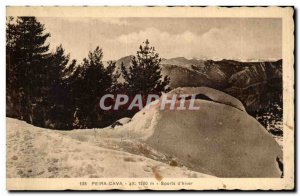 Postcard Old Peira Cava Sports d & # 39hiver