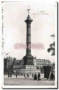 Paris - 10 - Bastille Square - Old Postcard