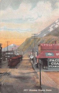 Skagway Alaska Broadway Vintage Postcard AA20584