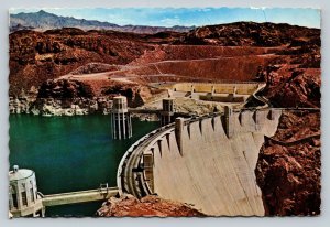 c1972 Hoover Dam Connects Nevada & Arizona 4x6 VINTAGE Postcard 1613