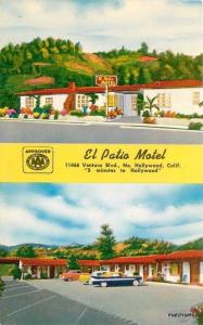 1950s El Patio Motel roadside autos Ventura California Colorpicture 2068