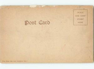 Pre-Linen Comic MEN SMOKING CIGARS AB9363