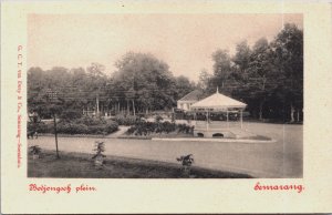 Indonesia Bodjongsch Plein Semarang Java Vintage Postcard C077