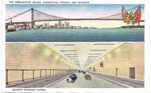 Detroit-Windsor Tunnel, Windsor, Ontario, Canada. Also, Ambassador Bridge