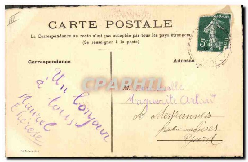 Old Postcard Fancy (drawing hand) Flowers