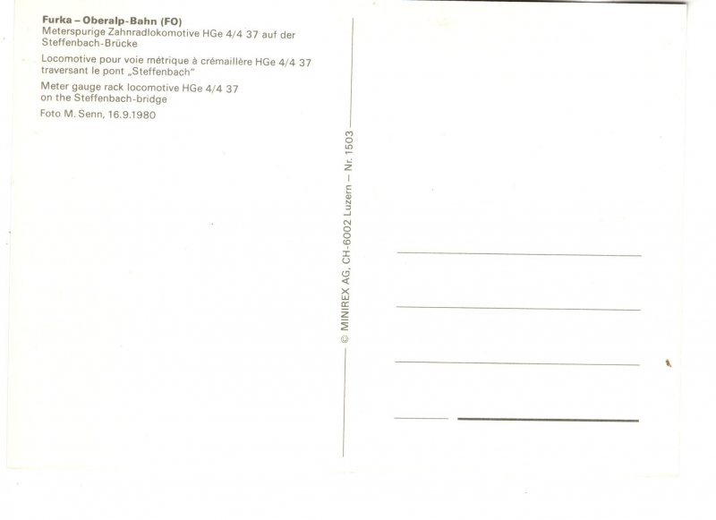 Meter Gauge Rack Locomotive, Railway  Train on Bridge
