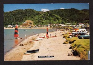 NZ View North Beach Paihia New Zealand Postcard PC Carte Postale