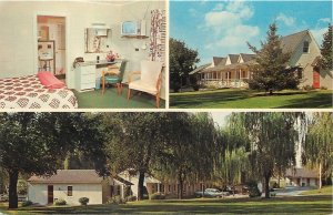 Lancaster Pennsylvania~The Willows Motel~Interior Room~TV~1950s Cars~1960s