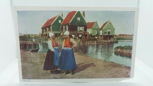 7 x Beautiful Vintage Postcards of Dutch Children in National Dress Job Lot Buy