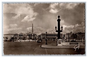 Paris France Place De La Concorde Postcard