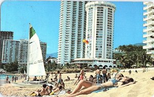 Postcard HOTEL SCENE Acapulco Mexico AJ0801