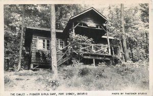 RPPC PORT SYDNEY, Ontario Canada ~ Chalet PIONEER GIRLS CAMP 1954 Postcard
