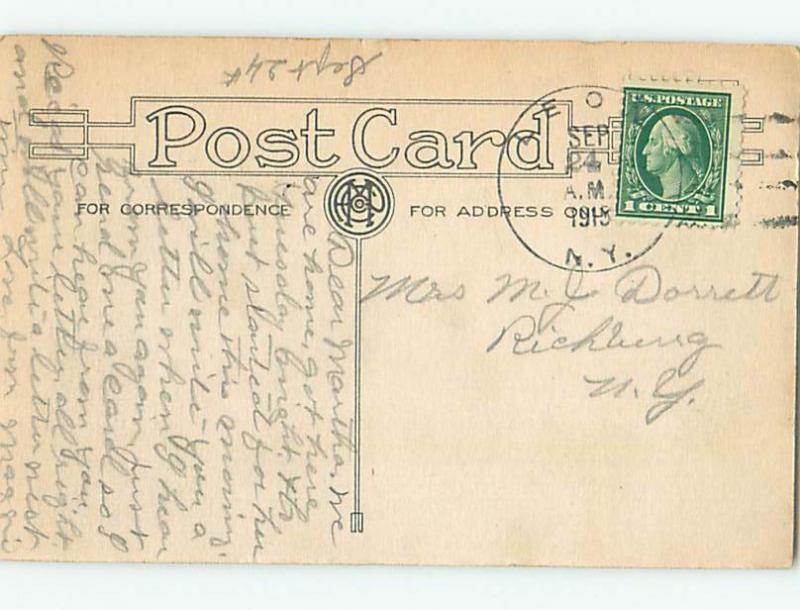 Divided-Back COMIC POSTCARD Leon New York NY HM4731